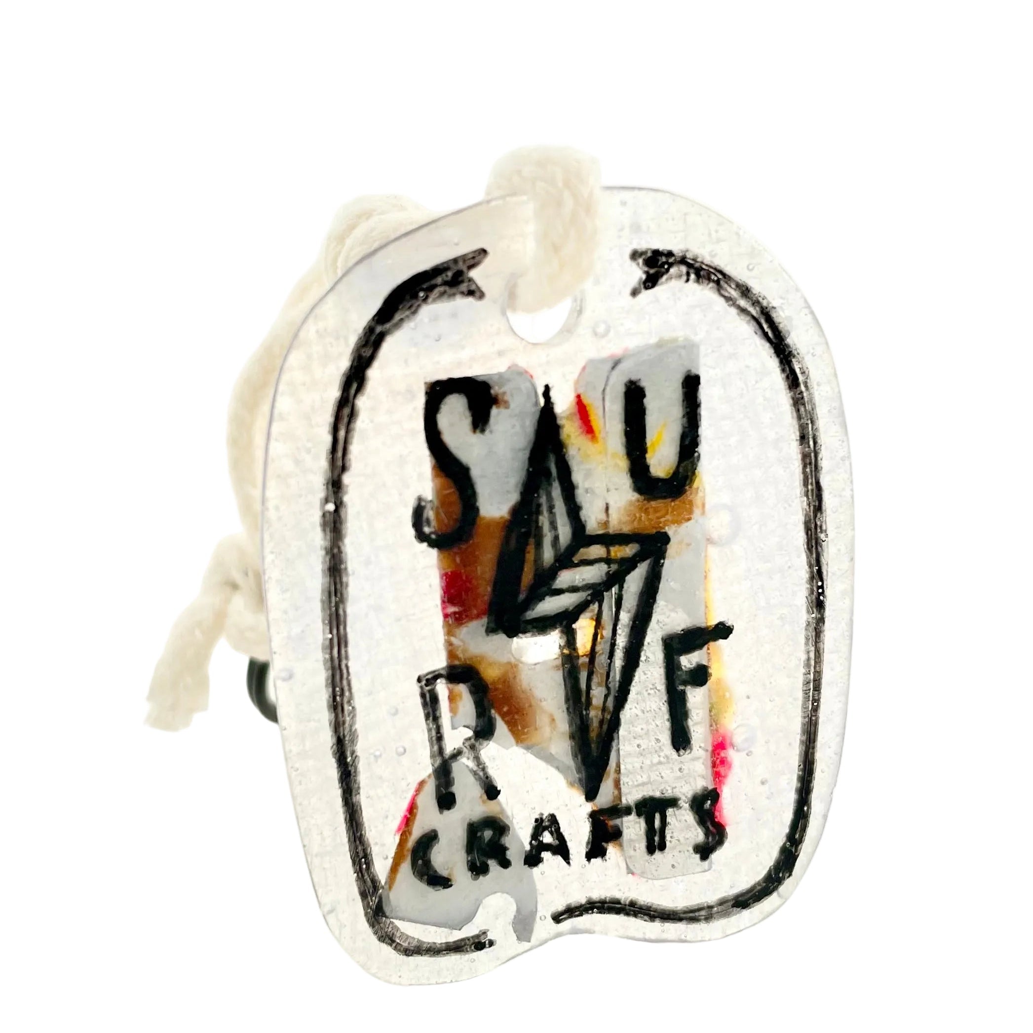 Rad Resin Razor Keyring