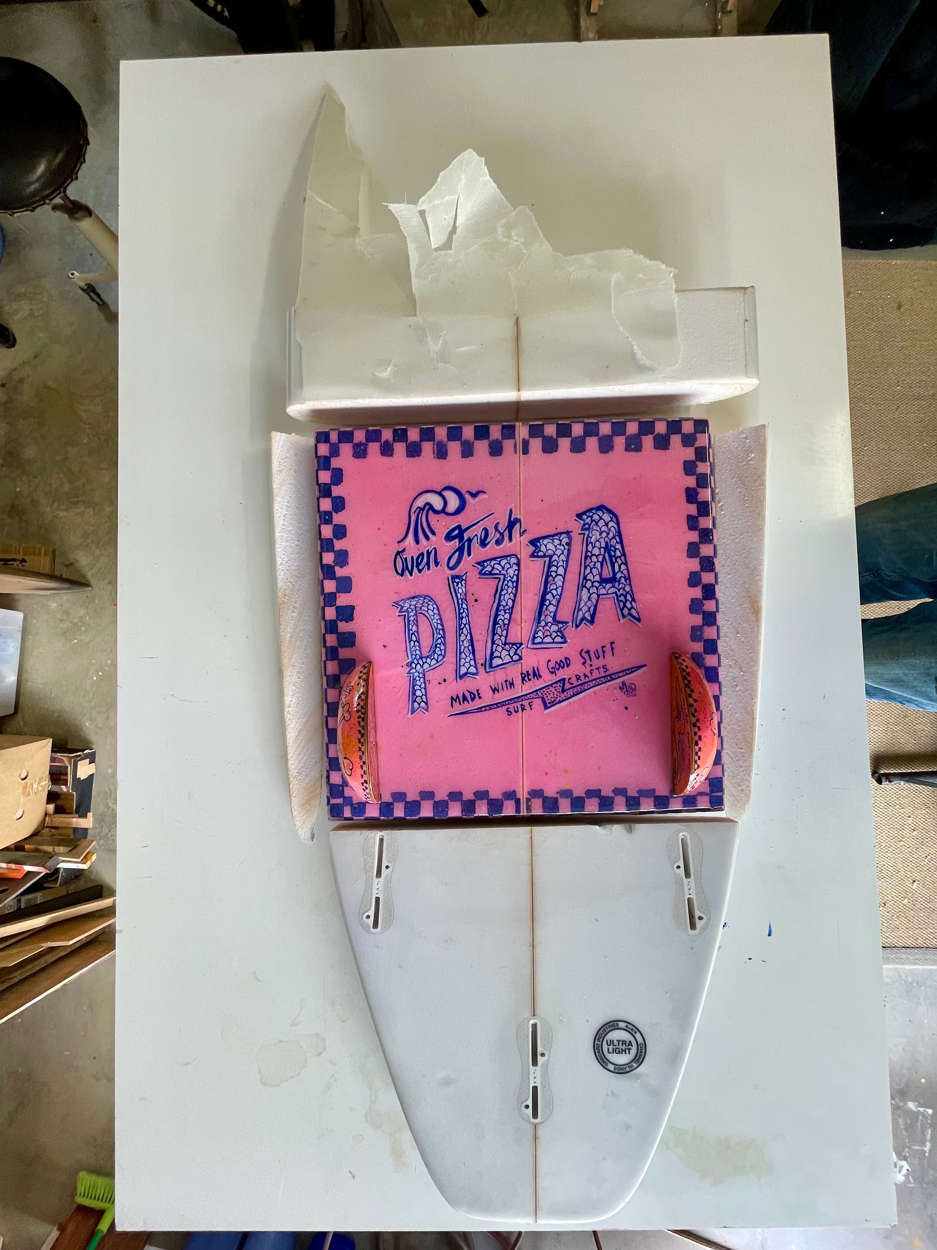 Pizza box board