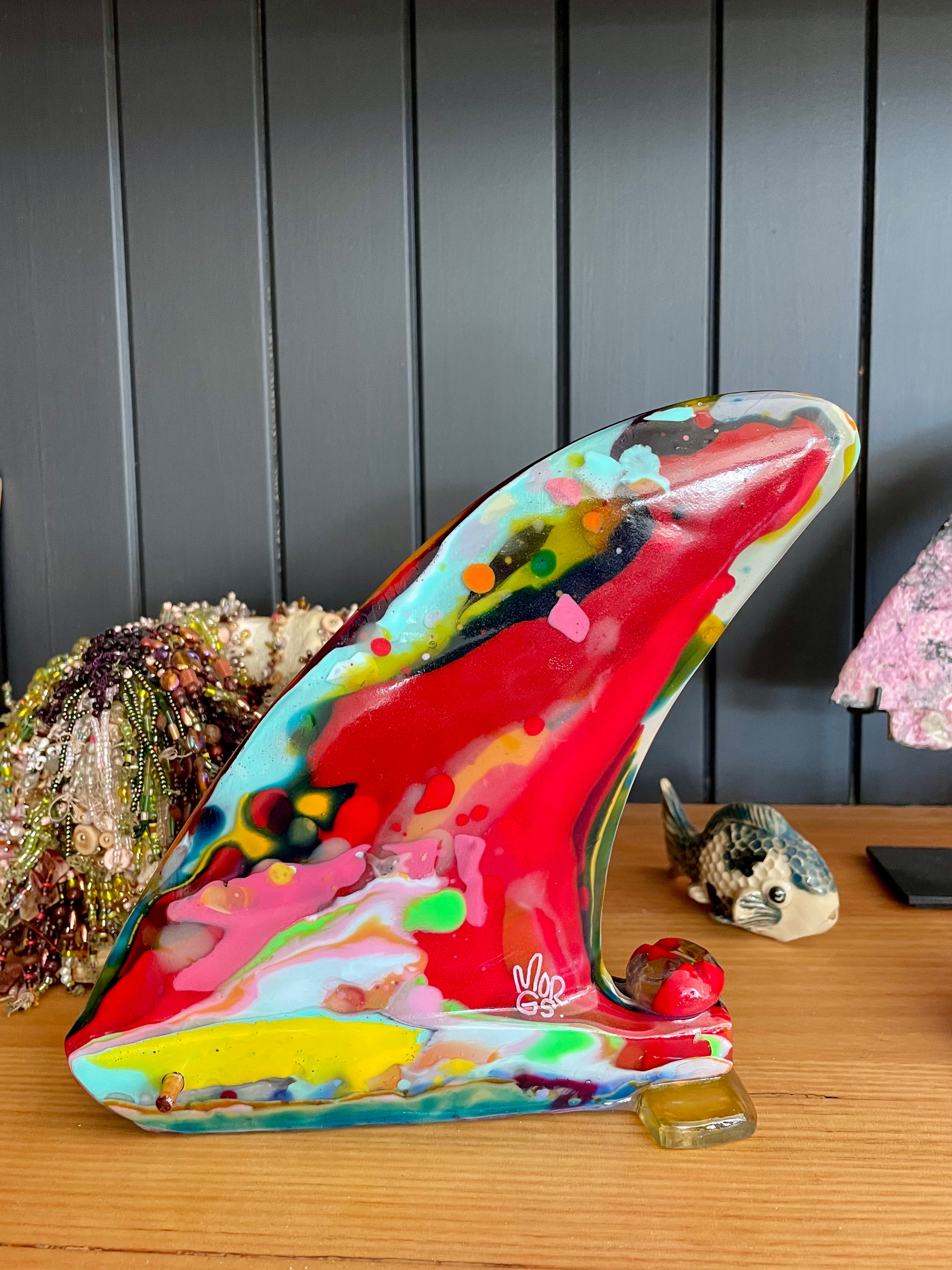 Rad Resin Twin fin Sculpture.