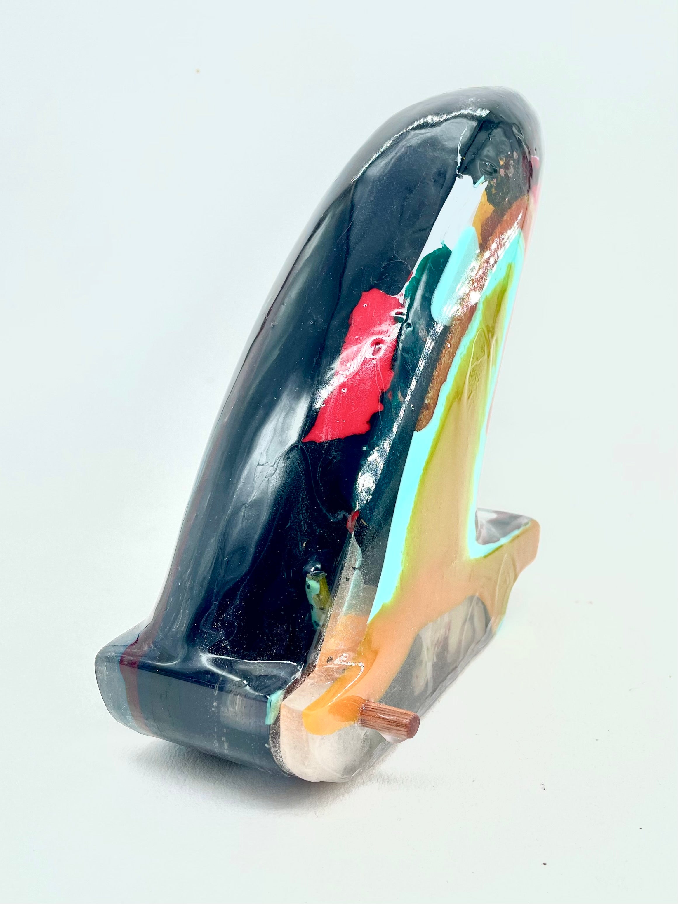 Rad Resin Twin fin Sculpture extra wide.