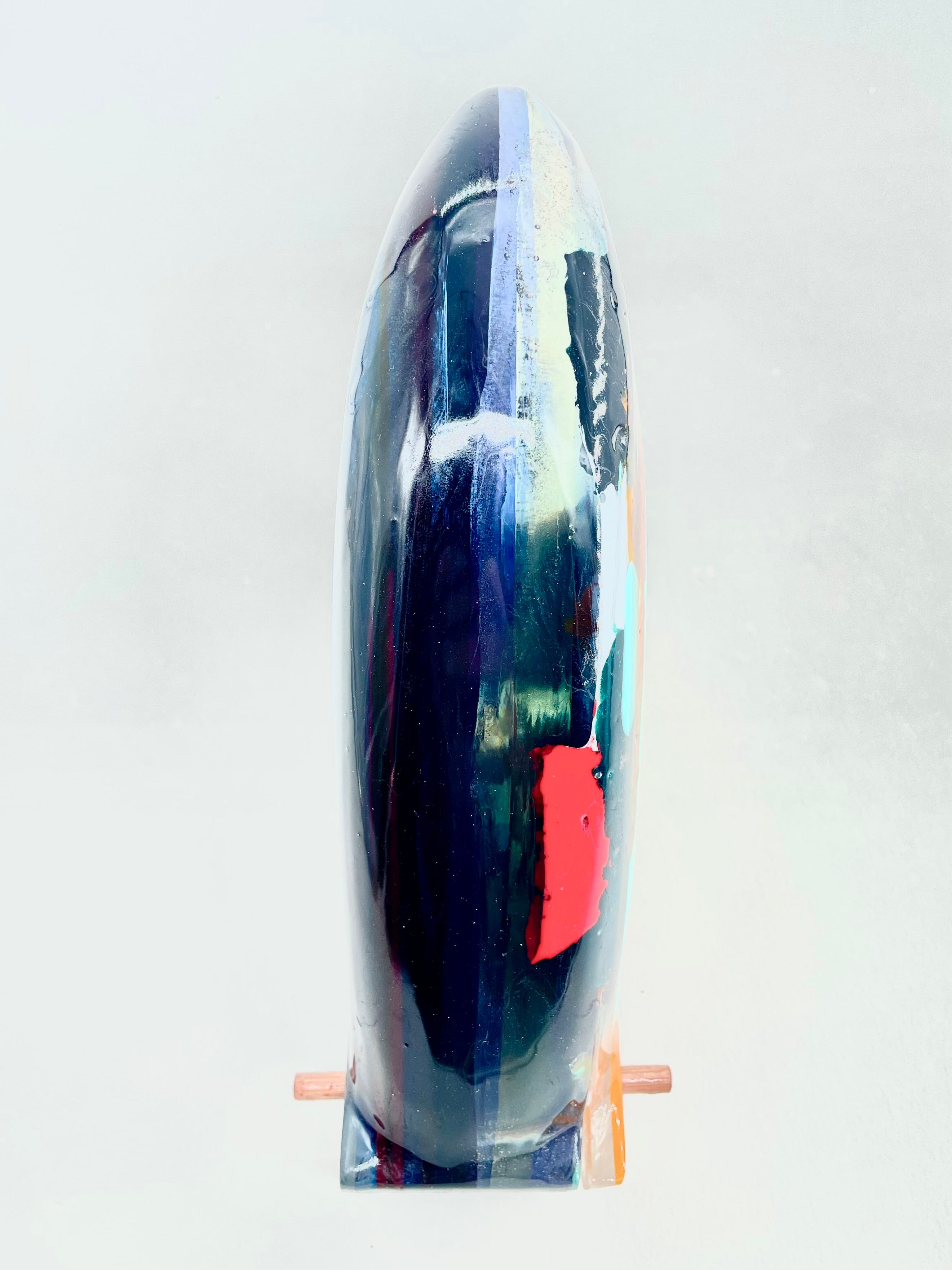 Rad Resin Twin fin Sculpture extra wide.