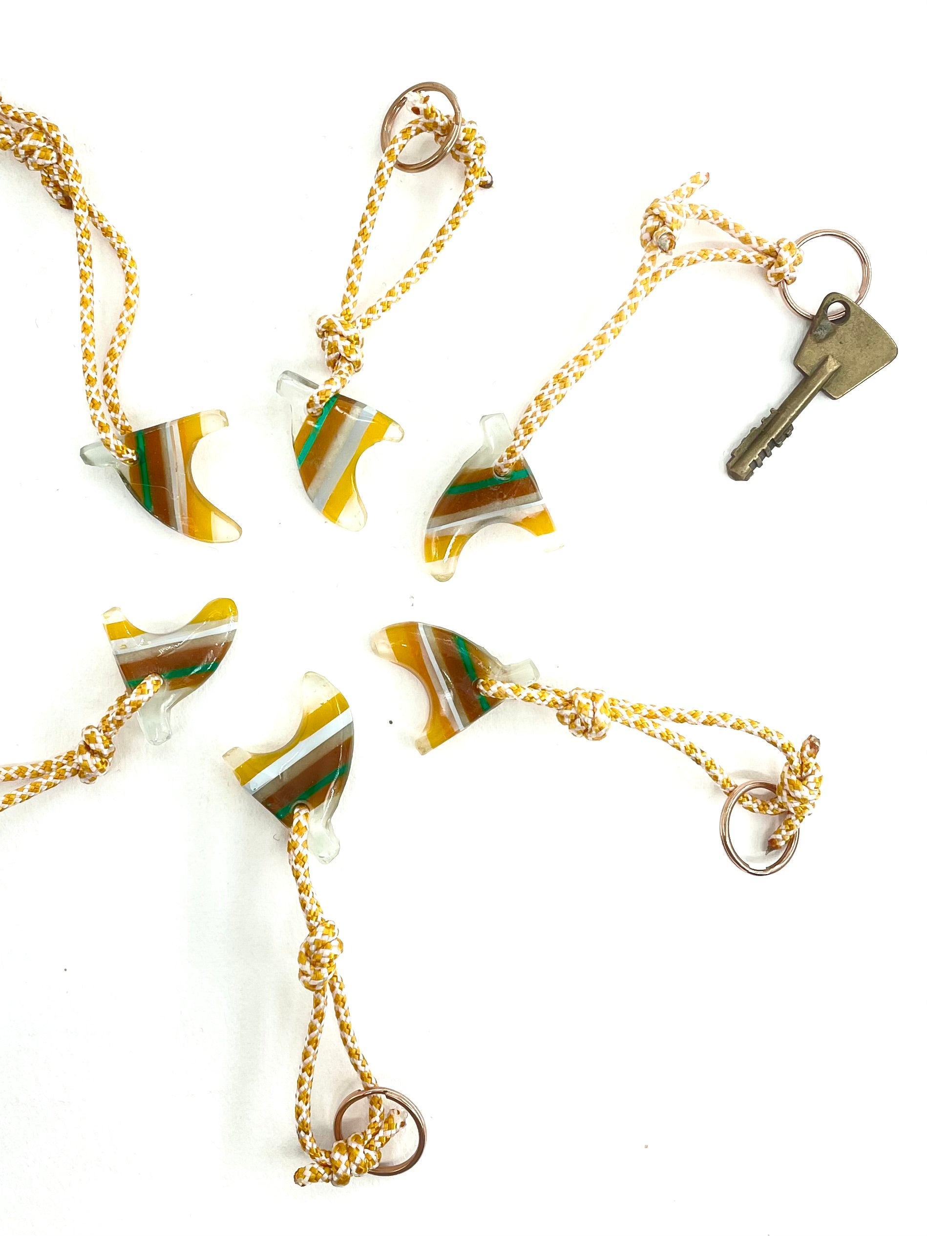 Resin Rad Fin Keyrings
