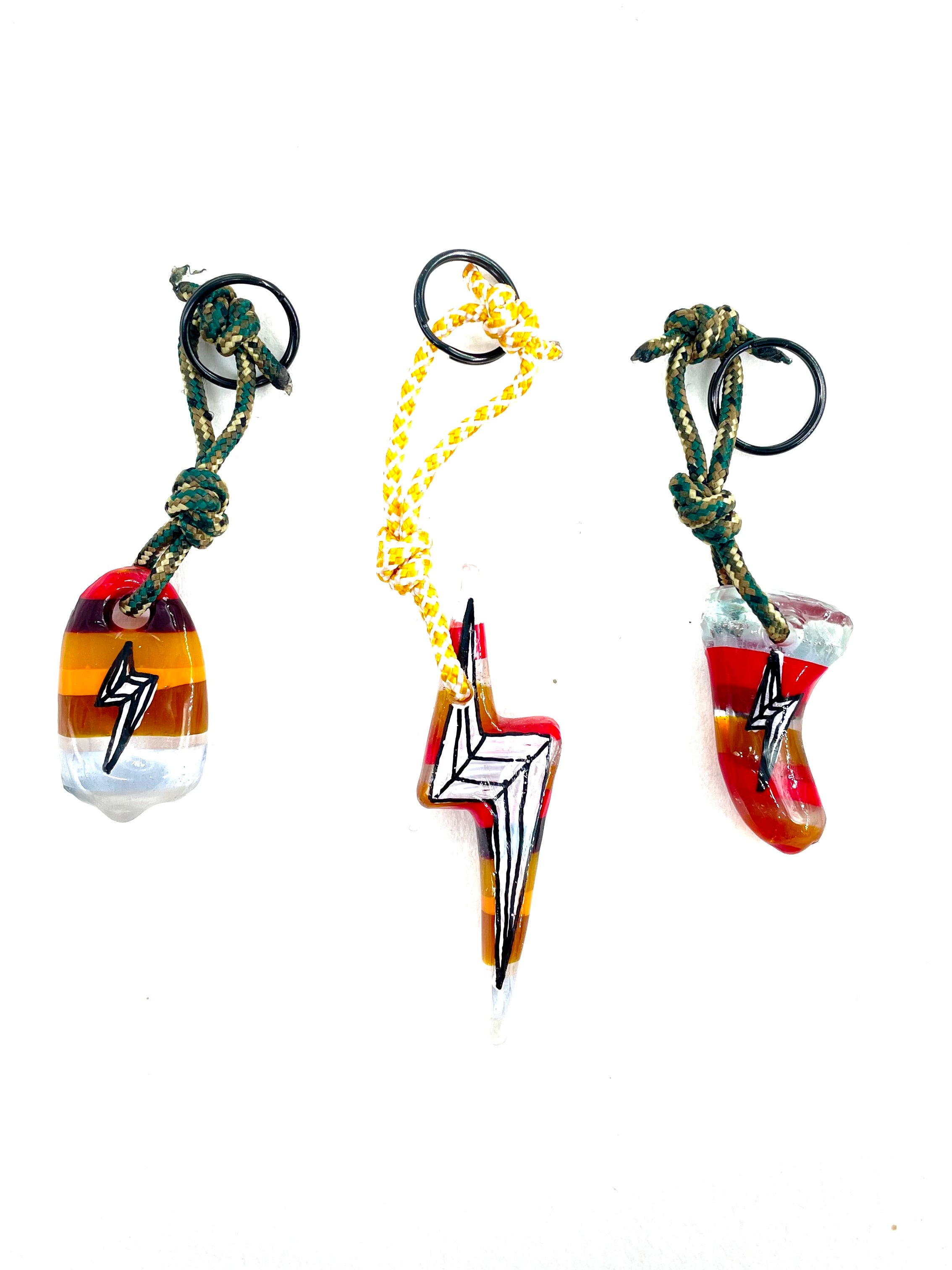Resin Rad Surf Crafts bolt Keyrings series of 3