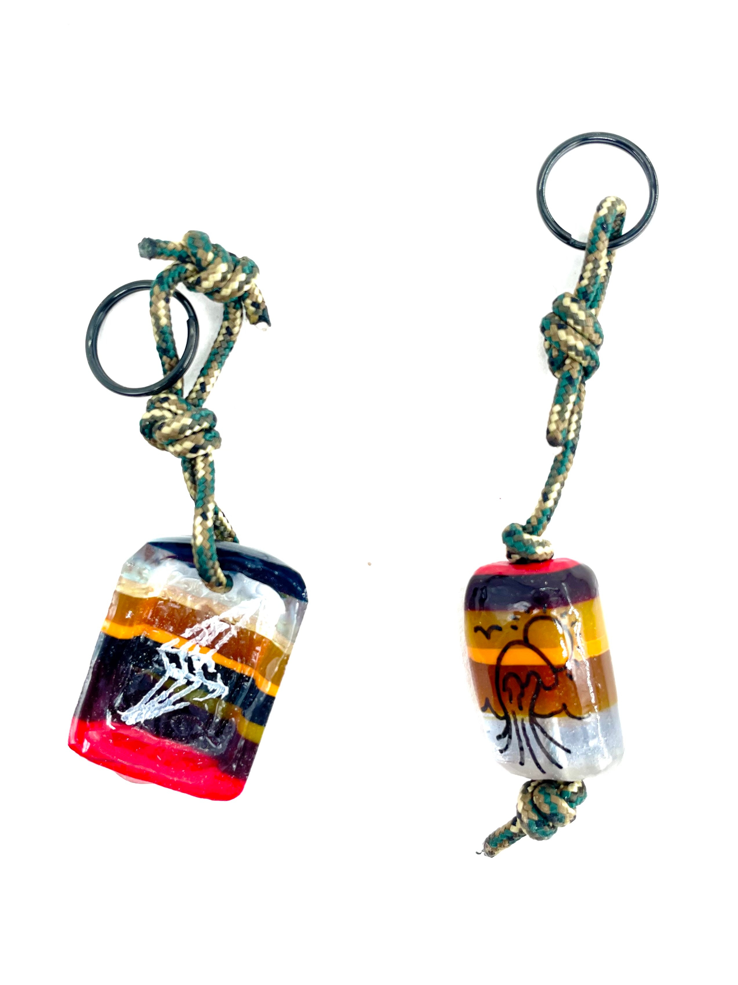 Resin Rad Surf Crafts bolt Keyrings series of 2