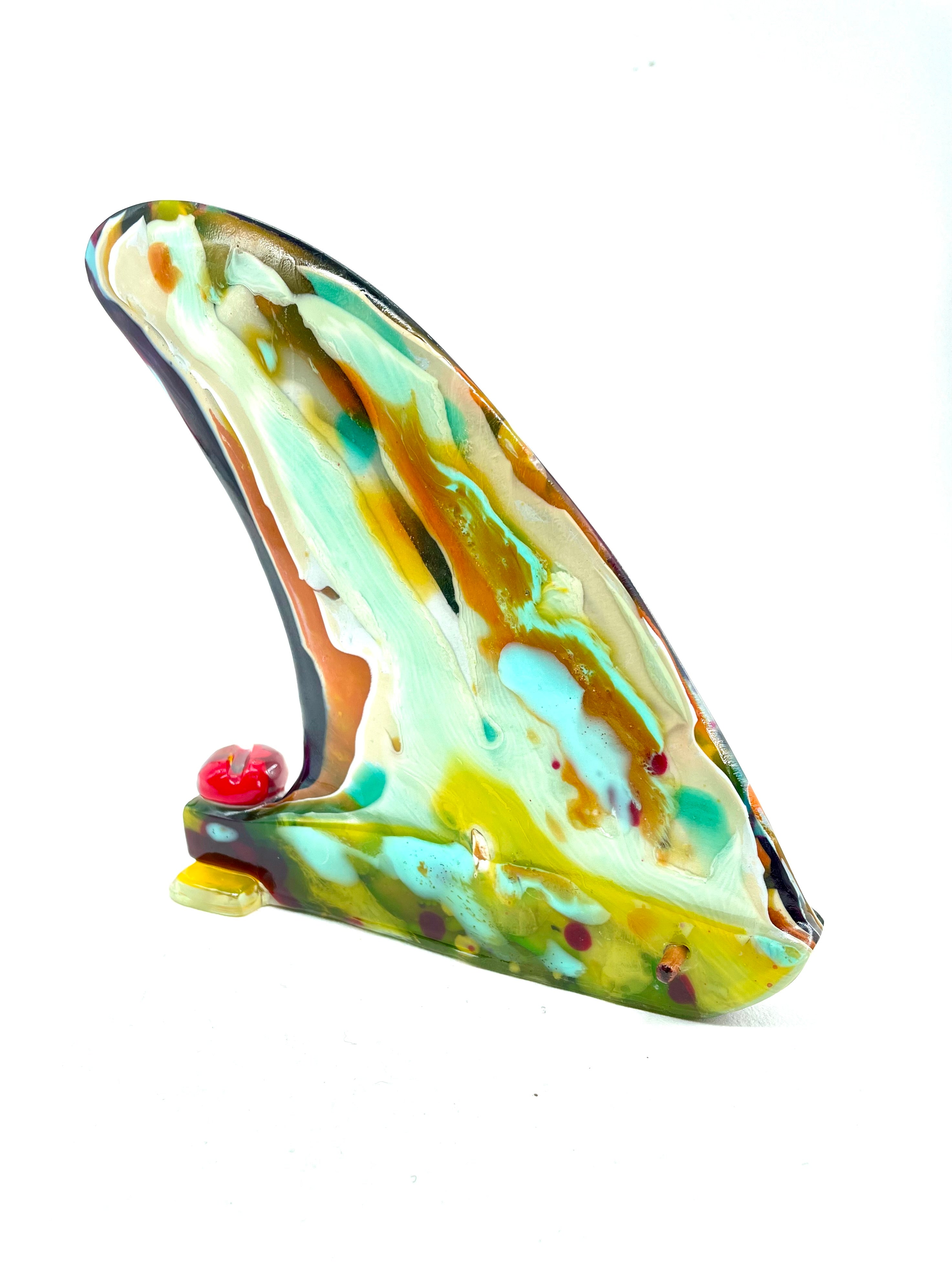 Rad Resin Twin fin Sculpture.