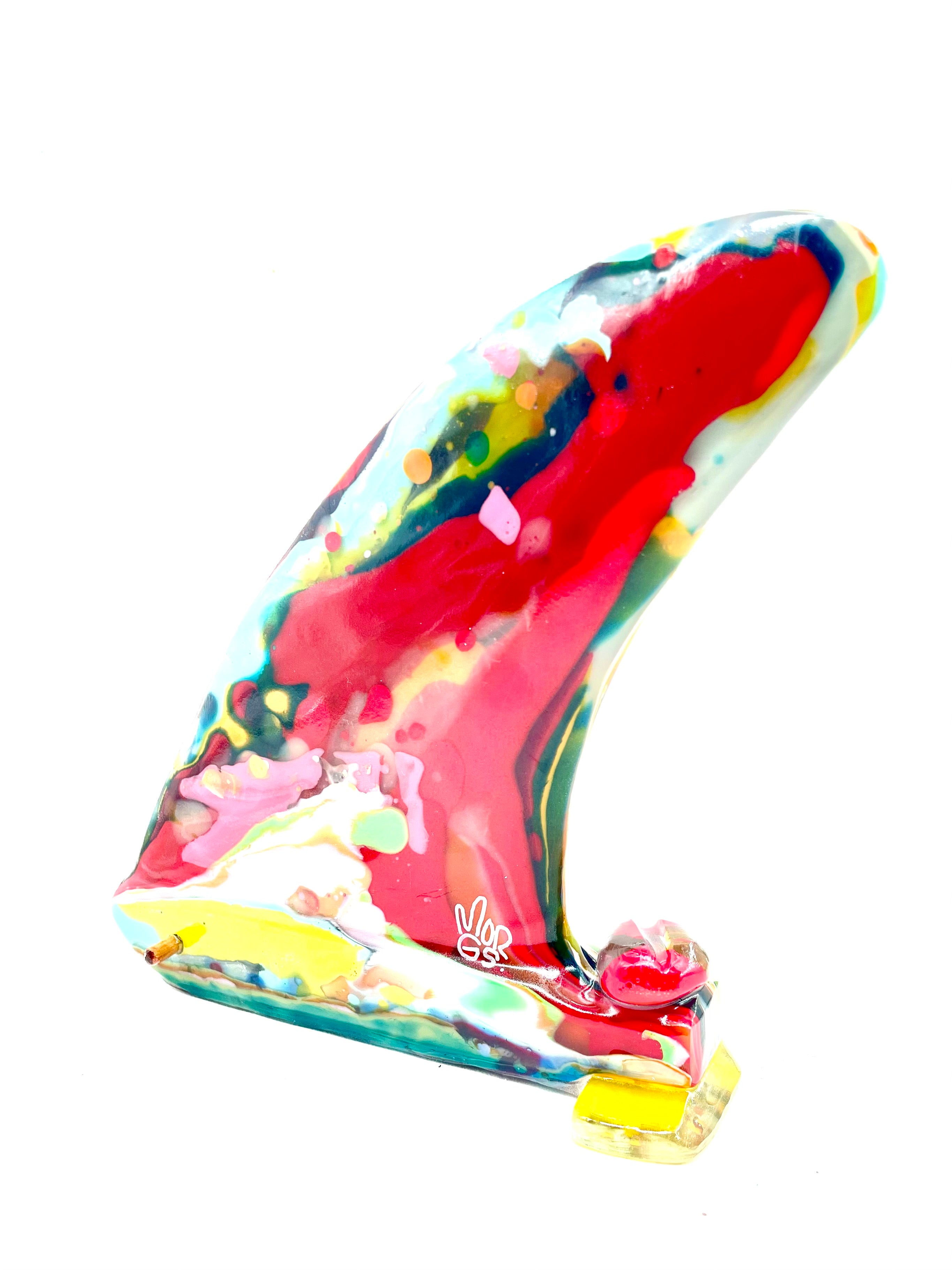 Rad Resin Twin fin Sculpture.