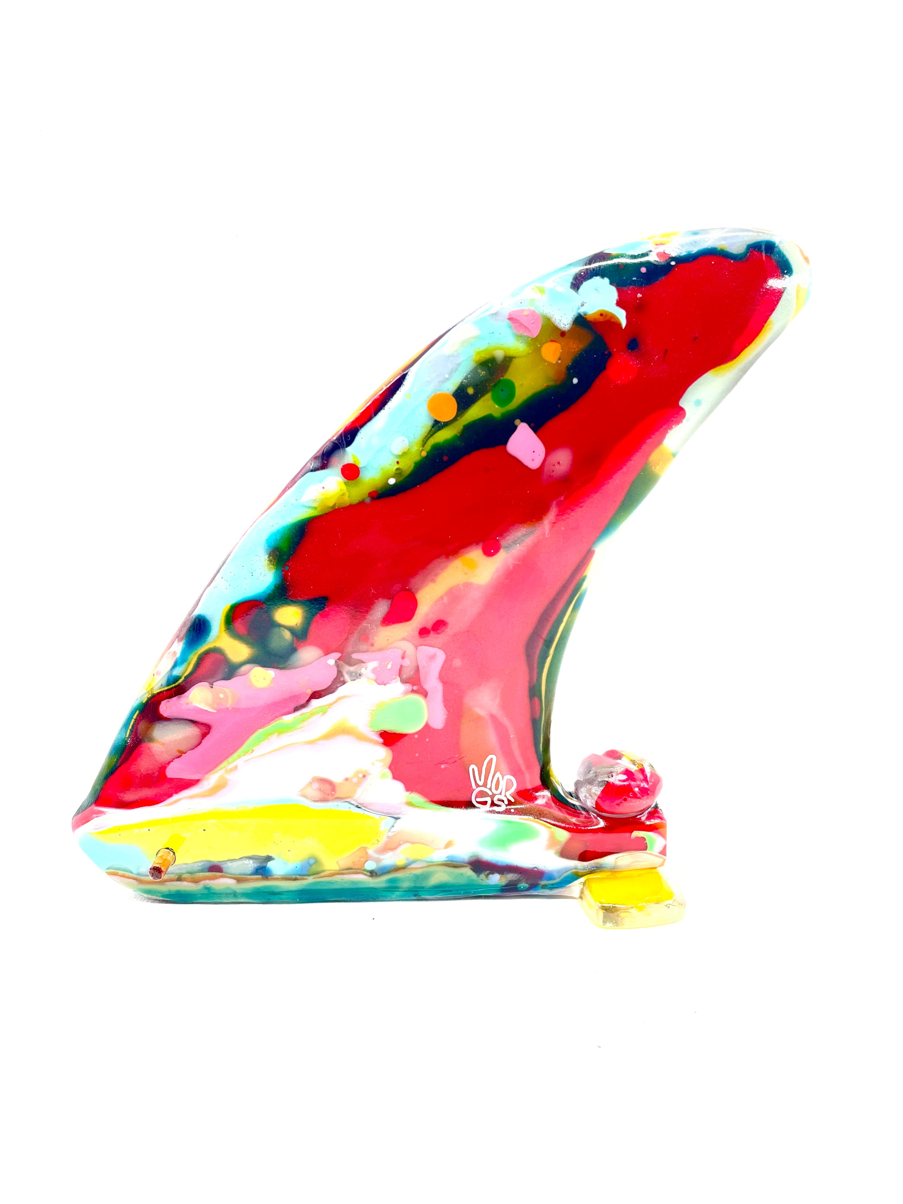 Rad Resin Twin fin Sculpture.