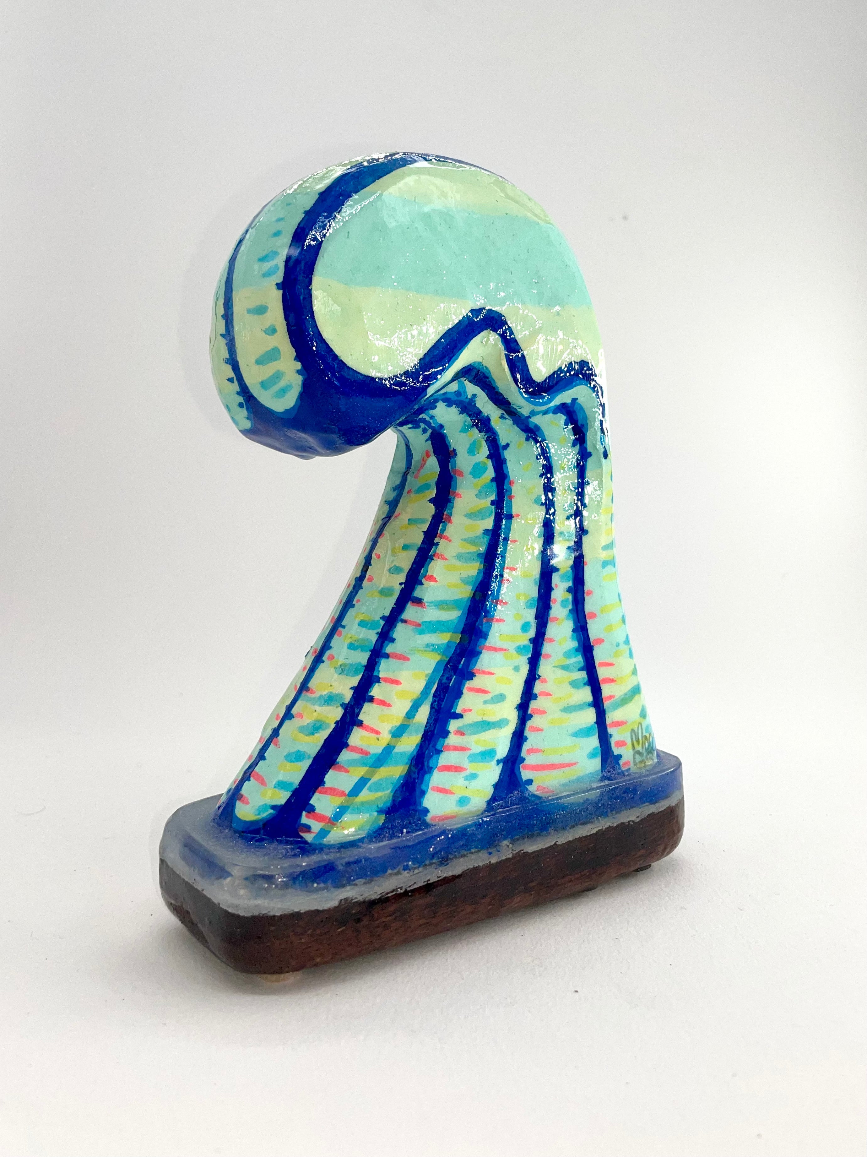 Blue Wave 3 - Sculpture