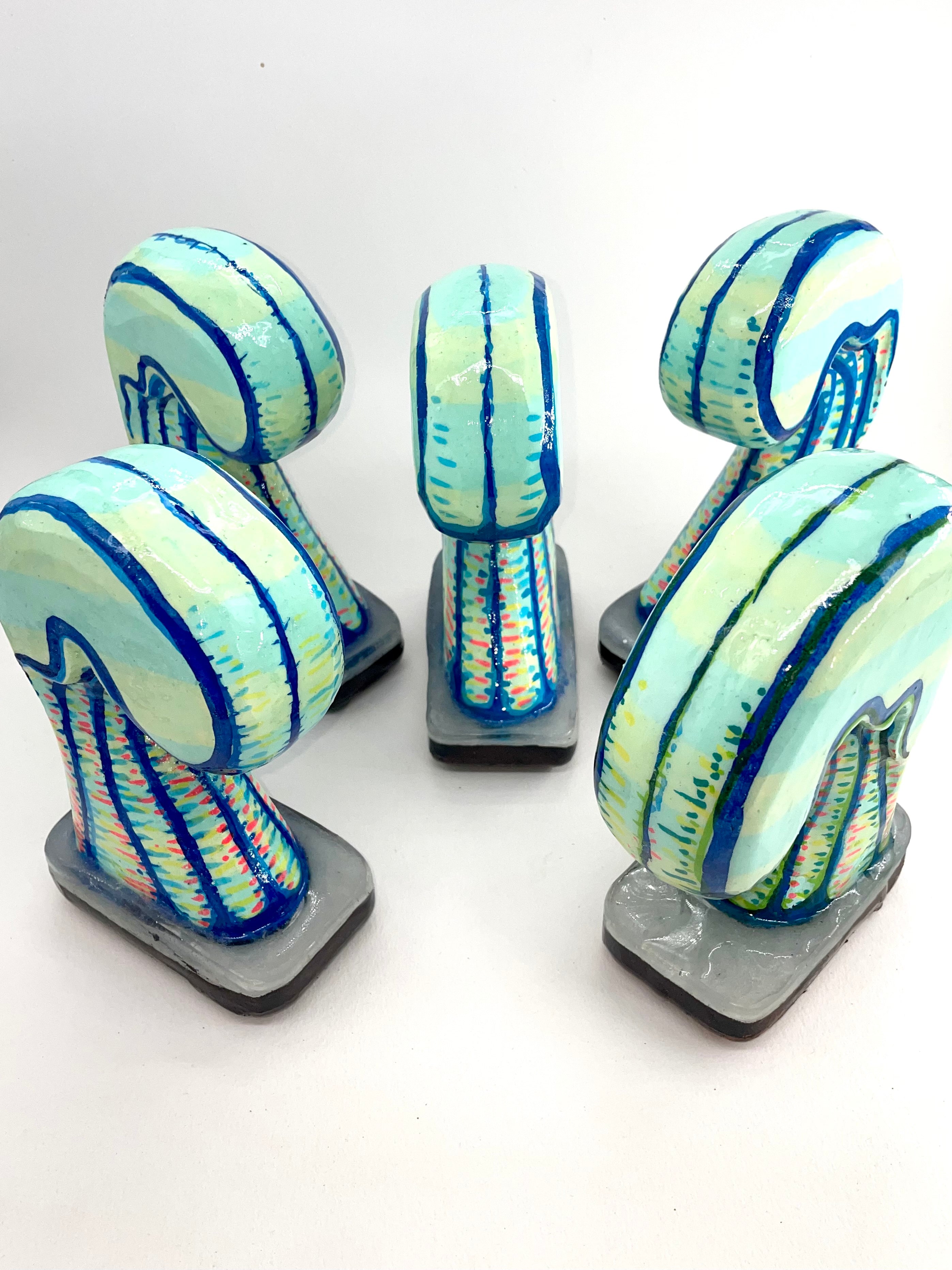 Blue Wave 5 - Sculpture